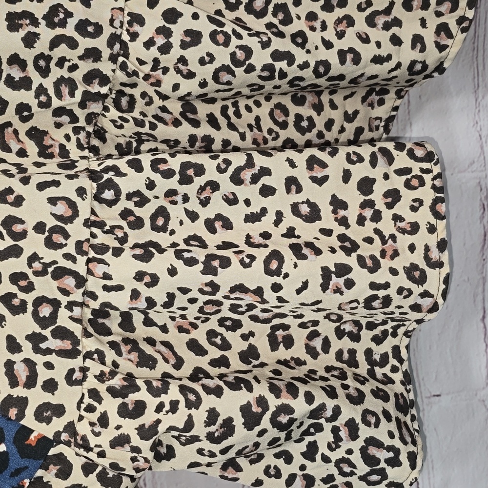 ODDY Multi Color Leopard Sleeve Womens Size M/L - Picture 5 of 9